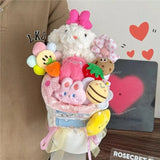 Sanrio Cinnamoroll Pochacco Kuromi Pompompurin Plush Flower Bouquet