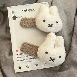 Miffy Plush Hairclip Set