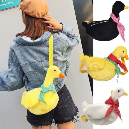 Duck Plush Purse Goose Crossbody Shoulder Messenger Bag - LoveJojo