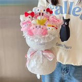 Sanrio Cinnamoroll Pochacco Kuromi Pompompurin Plush Flower Bouquet