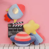 UFO Flying Saucer Space Rocket Plush Pillow Cushion - LoveJojo