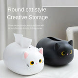 Kawaii Cat Tissue Box Kitchen Napkin Storage Box Paper Container Holder Home Decoration