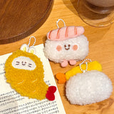 Japanese Cute Food Plush Pendant Sushi Keychain
