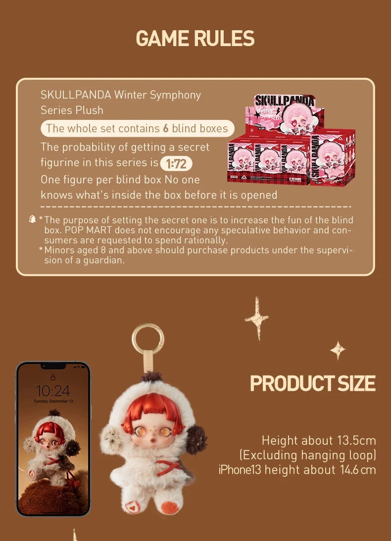 Genuine Pop Mart Skullpanda Winter Symphony Series Blind Box
