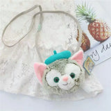 Disney StellaLou ShellieMay Duffy Bear Crossbody Bag Cute Ballet Rabbit Plu Crossbody Bag Soft Girl JK Sle Lolita Slant Bag Daphne Bear irley Mei Star ba Bag