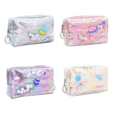 Pencil Case Laser Space Planets Big Makeup Bag Cosmetic Case