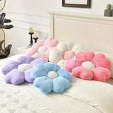 Flower-Shaped Plush Throw Pillow Cushion