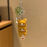 Rilakkuma Bear Pendant Phone Charms Keychains