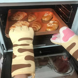 Cat Paw Oven Gloves Tiger Stripes