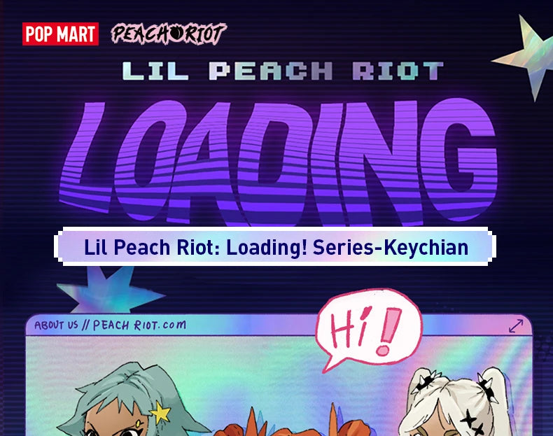 Lil Peach Riot Loading! シリーズ POP MART Lil Peach Riot: Loading! Series Loading Card Holder 1Box Premium  Design Gifts for Women Fan-Favorite Collectible Chic Art Toy Action Figure  :