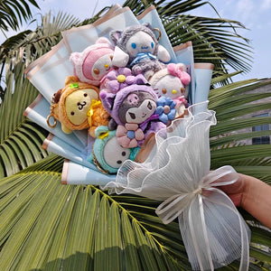 Sanrio Plush Bouquet My Melody Kuromi Cinnamoroll Hello Kitty - LoveJojo