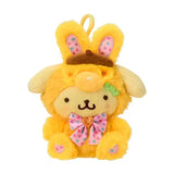 Sanrio Easter Bunny Series Cinnamoroll Pompompurin Kuromi My Melody Plush Pendant Keychain (12cm)