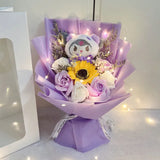 Kawaii Sanrio Kuromi Sunflower Plush Bouquet