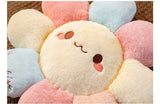 Smiley Sunflower Flower Plush Donut Pet Cushion Mat Pillow Pastel