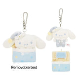 Sanrio Good Night Sleep Plush Keychain Masyumaro My Melody Piano Kawaii Bag Charm