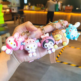 Kawaii Hello Kitty Keychain Sanrio My Melody Kuromi Cinnamoroll Car Key Ring Keychain