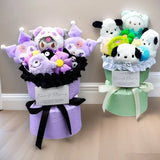 Sanrio Cinnamoroll Pochacco Kuromi Pompompurin Plush Flower Bouquet