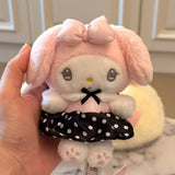 My Melody Maid Pink Lace Skirt Stuffed Plush Keychain My Sweet Piano
