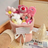 Sanrio Cinnamoroll Pochacco Kuromi Pompompurin Plush Flower Bouquet