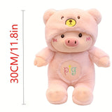 Pig Bear Hat Plush Toy - LoveJojo