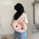 Sanrio Plush Cinnamoroll My Melody Kuromi Tote Shoulder Bag