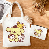 3 Piece Set PomPomPurin Canvas Tote Bag