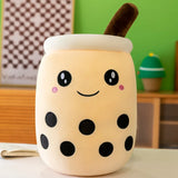 Cute Bubble Tea Plush Toy Stuffed Milk Tea Soft Boba Fruit Tea Cup Plushie