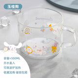 Sanrio Cinnamoroll Ceramic Plate Breakfast Mug Salad Bowl Glass Set - LoveJojo