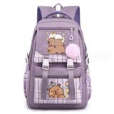 Capybara Backpack Laptop Large Capacity School Rucksack