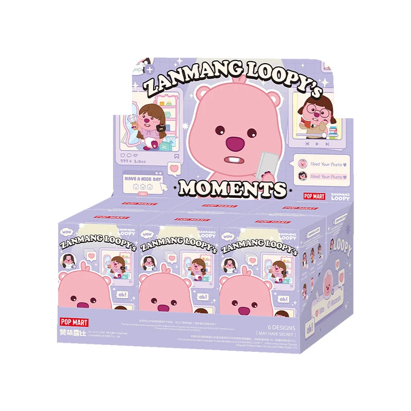Genuine Pop Mart Zanmang Loopy's Moments Series Figures Blind Box