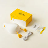 Duck Rechargeable LED Night Light Pat Silicone Lamp Bedside Nightlight