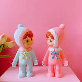 Classical Lamb Plush Toy Sheep Pink Bow Sweet Heart Girly Decoration Decora Rubber White