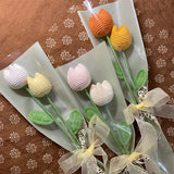 Tulip Crochet Flowers Handmade
