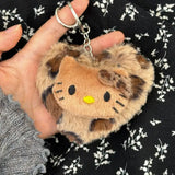 Sanrio Hello Kitty Leopard Print Keychain Pendant
