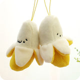 Kawaii Banana Plush Keyring Pendant Key Chain Ring - LoveJojo