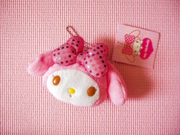 Sanrio My Melody Pink Zipped Purse Sequins Bow