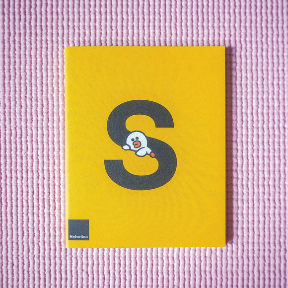 LINE Friends A6 notebook lined yellow