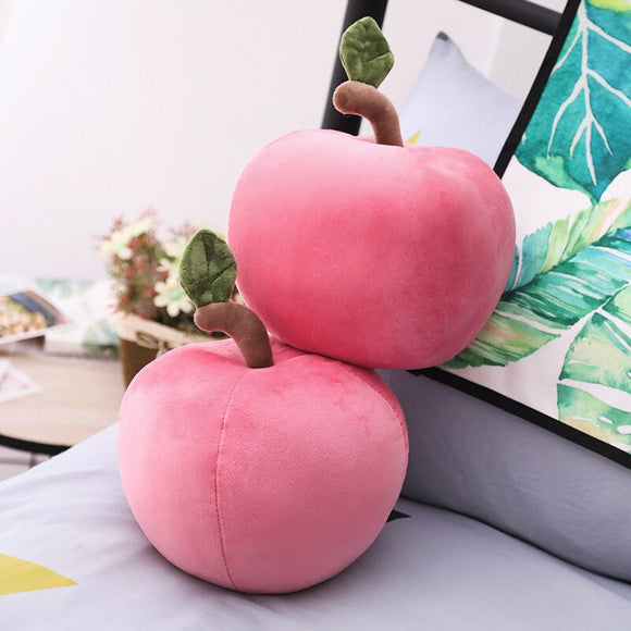 Red Apple Round Plush 25cm or 40cm Large Cushion Pillow