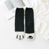 Fluffy Fuzzy Animal Cat Paw Print Socks Warm for Winter and Cold Weather