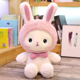 New Huggable 1pc 25-60cm Super Kawaii Rabbit Plush Toys Cute Shark Bear Stuffed Soft Accompany Pillow Kids Birthday Gift Dolls