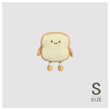 Happy and Sad Face Toast Bread Plushie