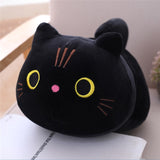 25cm 35cm 50cm plush cat toy white black brown stuffed animal cat plush throw pillow kids toys birthday gift for children
