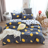 Bedsheets Set Cute Fruits and Vegetables All Sizes Bedding Bed Sheets