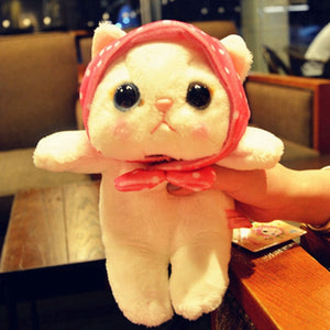 25cm Cute Cat Plush Toy Mini Animal Stuffed Soft Doll Japanese Anime Choo Choo Cat Baby Appease Toys Best Gift For Kids