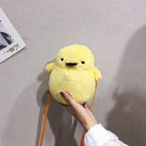 Plush Backpack Crossbody Bag Chicken Chick - Yellow or Pink