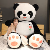 Hot 60cm/80/100CM Cute Big Panda Doll Plush Toy Animals Pillow Kids Birthday Christmas Gifts Cartoon Toys Big Pillow On The Bed