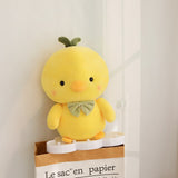 Yellow Chick Chicken Plush Green Bowtie (up to 50cm)