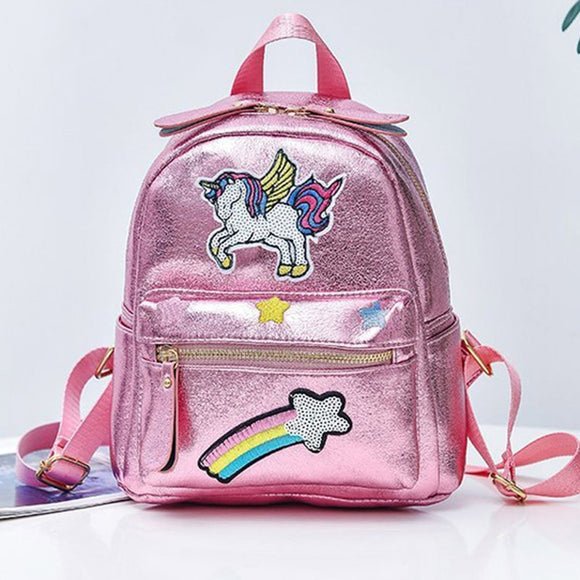 2020 New Women Cartoon Backpack Schoolbag Backpacks for Girls Fashion Unicorn School Bags Children Small Mochila Escolar Menino