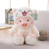 30/60cm Kawaii Pig Stuffe Plush Doll Cosplay Cat&Bear&Dog Toy Baby Soft Animal Pig Pillow Children Girl Birthday Christmas Gift