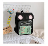 Transparent Window Backpack Bag Rucksack Cat Paws Kawaii Japanese